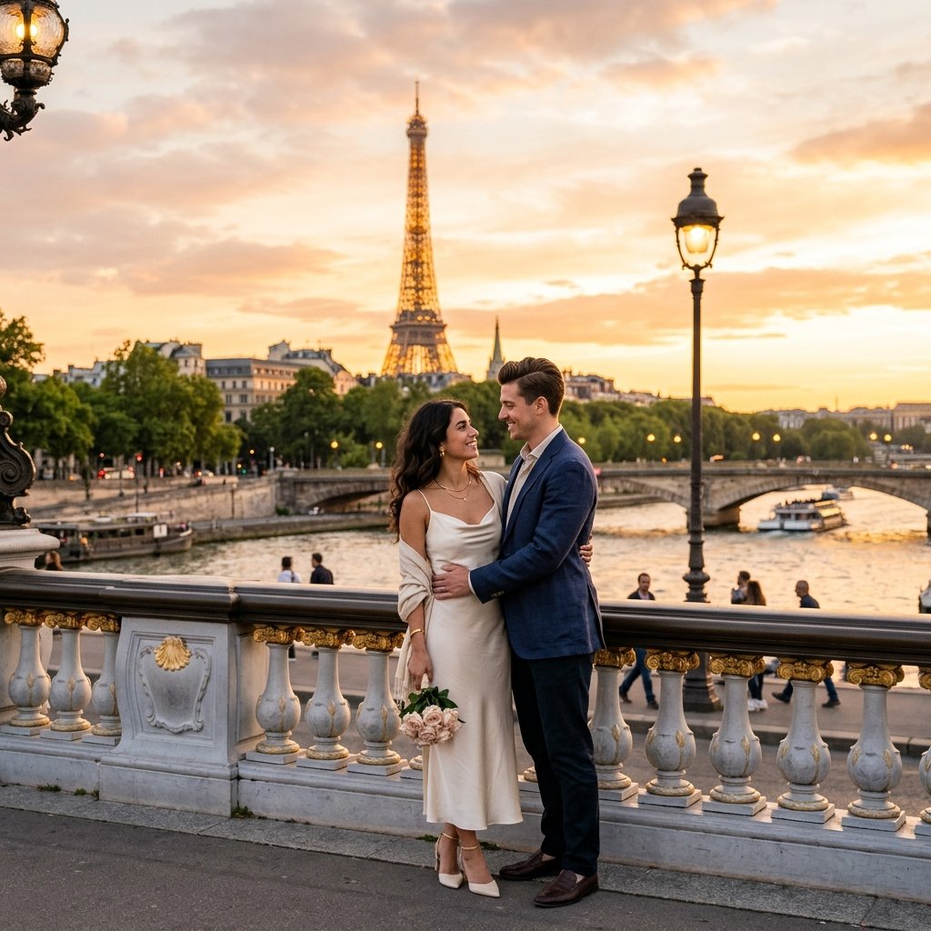 Paris Europe Honeymoon Couple